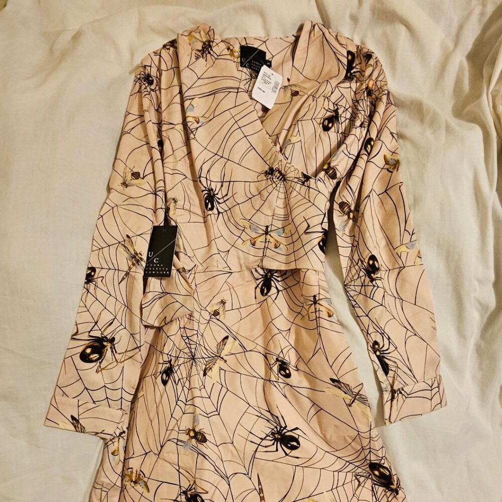 (NEW) Undra Celeste New York - Joi Spider Print Minidress